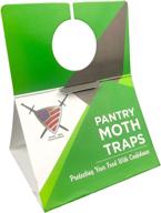 🔥 pantry moth trap (6 pack) - effective closet traps for moths with unique hanging design, pheromone attractant safely captures male moths and keeps kitchen closets moth-free. логотип