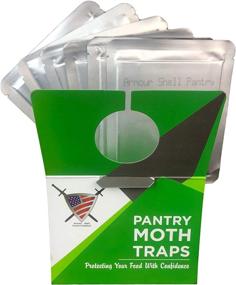 img 2 attached to 🔥 Pantry Moth Trap (6 Pack) - Effective Closet Traps for Moths with Unique Hanging Design, Pheromone Attractant Safely Captures Male Moths and Keeps Kitchen Closets Moth-Free.