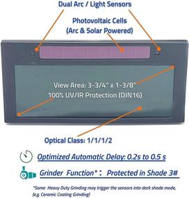 img 2 attached to 🔥 Enhance Welding Experience with TerraKelvin Shade 10 Auto Darkening Welding Lens featuring True Color Technology