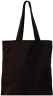 👜 versatile unisex diy black canvas tote bag by nuni: customizable & stylish logo