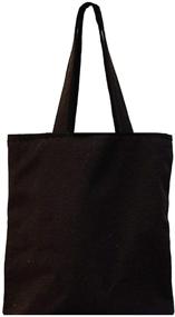 img 1 attached to 👜 Versatile Unisex DIY Black Canvas Tote Bag by Nuni: Customizable & Stylish