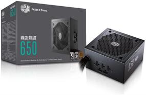 img 4 attached to 💡 Комплектующий блок питания Cooler Master 650W полумолчаливый модульный блок питания, сертифицированный по стандарту 80 PLUS Bronze для компьютерных систем.