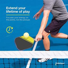 img 2 attached to Pickleball Ball Retriever Kit - Effortlessly Pick Up Balls Without Bending - Easily Attachable to Standard Paddles