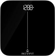 👍 inevifit premium bathroom scale: accurately measures weight up to 400 lbs – digital body scale for precise results logo