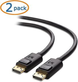 img 3 attached to 🔌 Cable Matters 2-Pack 6 Feet 4K DisplayPort to DisplayPort Cable - High Refresh Rate and Crystal Clear Display Support for 2K and 4K Monitors