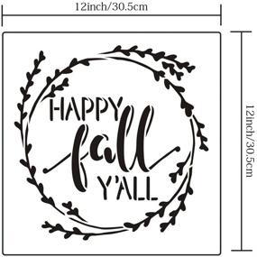 img 3 attached to HaiMay Stencils Templates Thanksgiving 12×12Inch