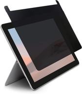 enhanced privacy protection with kensington fp10 surface go privacy screen (k55900ww) logo
