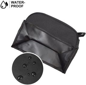 img 1 attached to 🍞 iFedio 2 Slice Toaster Cover Black with Pockets - Dust & Fingerprint Protection, Highly Functional Appliance Cover with Jam Spreader Knife & Toaster Tongs Holder - Machine Washable