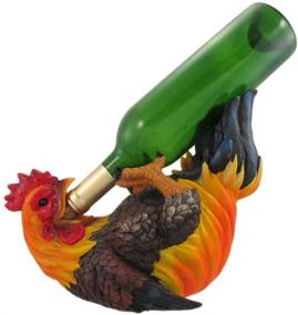 img 1 attached to Charming Rooster Wine Bottle 🐓 Holder to Delight Your Happy Feet