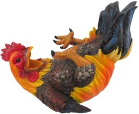 img 4 attached to Charming Rooster Wine Bottle 🐓 Holder to Delight Your Happy Feet