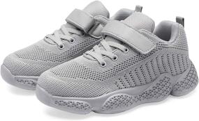 img 4 attached to 👟 Hetios Girls Lightweight Athletic Running Shoes: Breathable Knit Sporty Footwear for School & Play (Toddler/Little Kid/Big Kid)