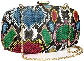 img 4 attached to Получает Snakeskin Glitter Designer Multi Colored