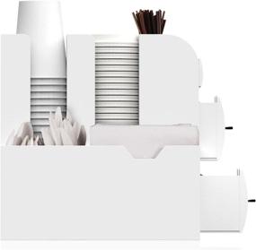 img 2 attached to Mind Reader Coffee Condiment Organizer White