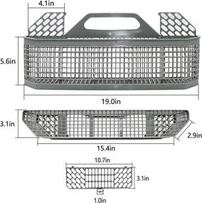 img 2 attached to 🧺 Yonice WD28X10128 Silverware Basket for GE Dishwasher (19.7"x3.8"x8.4"), Replaces WD28X10127, WD28X10131, WD28X10132, AP3772889