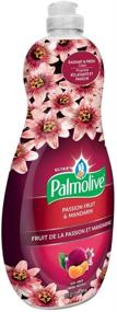 img 2 attached to 🍋 Palmolive Ultra Liquid Dish Soap - Soft Touch on Hands - Tough-on-Grease - Concentrated Formula - Passion Fruit & Mandarin Scent - 20 oz Bottle (Pack of 3)