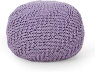 🪑 christopher knight home 313887 lavender pouf логотип