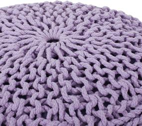 img 1 attached to 🪑 Christopher Knight Home 313887 Lavender Pouf