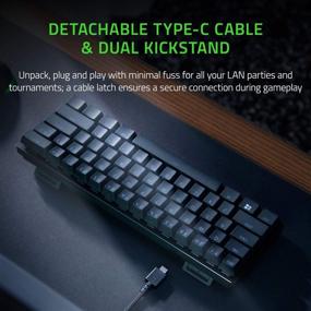 img 1 attached to Razer Huntsman Mini 60% Gaming Keyboard: Unleash Rapid Response with Clicky Optical Switches, Chroma RGB Lighting, PBT Keycaps, and Onboard Memory! Experience the Ultimate Gaming Precision in Classic Black.