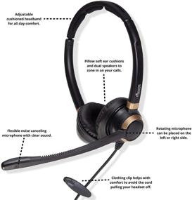 img 1 attached to 🎧 D712U Corded USB Softphone Headset for Professionals - Ideal for Microsoft Teams, RingCentral, Cisco, Avaya, Zoom, and Other Platforms