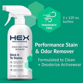 img 3 attached to HEX Performance Stain & Odor Remover, Fragrance-Free, 12 oz (Pack of 2) – Activewear Design, Eco-Friendly