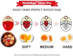 img 1 attached to 🥚 NobleEgg Egg Timer Pro: Color-Changing Soft and Hard Boiled Egg Timer – BPA-Free Certification