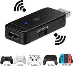 img 3 attached to 🎮 Enhanced Controller Adapter USB for N-Switch PS3 PC: Bluetooth Dongle for PS5/PS3/PS4/Xbox/Wii U Pro!