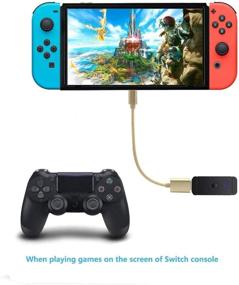 img 1 attached to 🎮 Enhanced Controller Adapter USB for N-Switch PS3 PC: Bluetooth Dongle for PS5/PS3/PS4/Xbox/Wii U Pro!