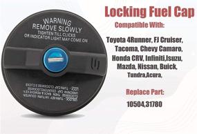 img 3 attached to 🔒 10504 Locking Fuel Cap - Secure Gas Cap for Toyota, Acura, Chevy, Honda, Infiniti, Isuzu, Mazda, Nissan, Buick, Cadillac & More