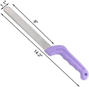 img 3 attached to 🌸 Florist Professional Cutting Knife for Flower Foam Block - Tinsow Floral Foam Knife for Cake, Fruit, Utility Knife for Floral Foam Block Bricks (Light Purple)