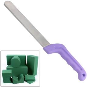 img 4 attached to 🌸 Florist Professional Cutting Knife for Flower Foam Block - Tinsow Floral Foam Knife for Cake, Fruit, Utility Knife for Floral Foam Block Bricks (Light Purple)