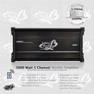 🔊 lanzar car audio amplifier, 5 channel, 3,000 watt, 2 ohm, bridgeable 4 ohm, mosfet, rca input, bass boost, mobile audio, car speaker amplifier, car electronics, bluetooth wireless (htg558bt) logo