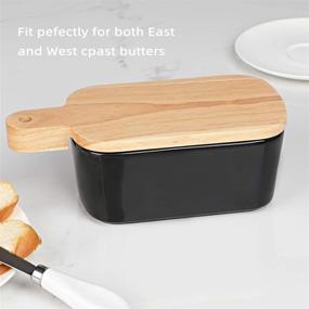 img 1 attached to 🍽️ Stylish GDCZ Porcelain Butter Dish Ceramics - Elegant and Practical Kitchen Essential