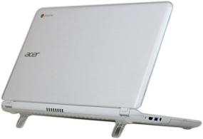 img 2 attached to 📦 Clear mCover Hard Shell Case for 15.6" Acer Chromebook 15 C910 / CB5-571 / CB3-531 Series Laptop - iPearl