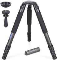 📷 ultra stable carbon fiber bowl tripod with 75mm bowl and adapter, heavy duty 40mm leg tube camera tripod, professional camera stand with 88 pound/40kg max load logo