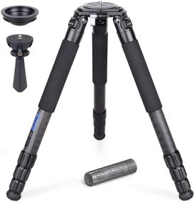 img 4 attached to 📷 Ultra Stable Carbon Fiber Bowl Tripod with 75mm Bowl and Adapter, Heavy Duty 40mm Leg Tube Camera Tripod, Professional Camera Stand with 88 Pound/40kg Max Load