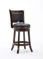 boraam augusta counter height swivel stool 24-inch cappuccino - elegant & functional bar seating logo