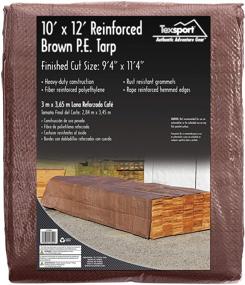 img 2 attached to 🌧️ Ultimate Protection: Texsport Heavy-Duty Reinforced Multi-Purpose Waterproof Brown Tarp