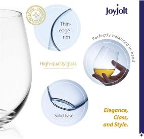 img 2 attached to 🍷 Enhance Your Wine Experience with JoyJolt Spirits Stemless Wine Glasses (Set of 4)-19-Ounces