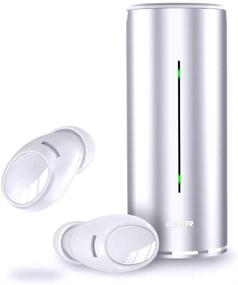 img 4 attached to ESR True Wireless Bluetooth Earbuds - Mini Solid Bluetooth Earphones with 10H Playtime and Portable Charging Case - Compatible with iPhone XS/XS Max/XR, Samsung, and Android