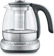 🍵 breville btm500clr smart tea infuser compact tea maker: stainless steel 8.3" x 8.3" x 9.3 логотип