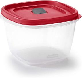 img 3 attached to 🍽️ Rubbermaid 7-Cup Food Storage Container with Easy-Find Lids, Racer Red - Ideal for Organization