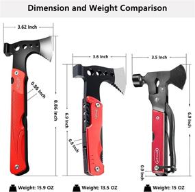 img 2 attached to 🪓 RoverTac Camping Hatchet Multitool Axe: The Perfect Christmas Gift for Men - 14-in-1 Survival Tool for Camping, Hiking & Fishing