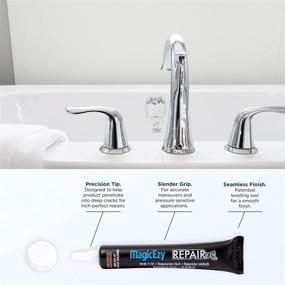 img 3 attached to 🛁 MagicEzy Bath & Sink RepairEzy - White - Ultimate Porcelain Bath Repair Kit for Easy Bathtub Chip Repair, Enamel Sink Chip Repair, and Fiberglass Shower Repair - Ultra Strong and Quick Fix Solution