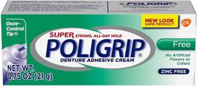 img 1 attached to 💪 Super PoliGrip Denture Adhesive Cream - 0.75 oz (Pack of 3)