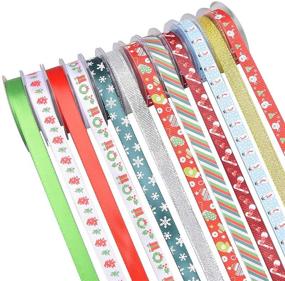 img 3 attached to Christmas Grosgrain Wrapping Accessory Ribbon Xmas