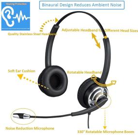 img 2 attached to 🎧 Premium USB Noise Cancelling Headset with Nuance Dragon Dictation Microphone – Ideal for Skype, Online Learning, Conference Calls, Voice Chat, Softphones, Gaming, and More