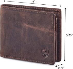 img 2 attached to COCHOA Bifold Wallet with Window for Men: Optimized Accessories for Wallets, Card Cases & Money Organizers