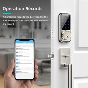 img 1 attached to 🔒 Enhanced Security with Smart Lock Keyless Entry Deadbolt Door Lock - hornbill Smart Lock Front Door