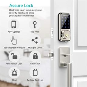 img 3 attached to 🔒 Enhanced Security with Smart Lock Keyless Entry Deadbolt Door Lock - hornbill Smart Lock Front Door