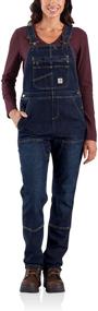 img 1 attached to Midnight Carhartt Women's Double Overalls 👩 - Jumpsuits, Rompers & Overalls in Women's Clothing